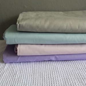 外贸床单单件平纹纯色纯棉床单简约现代全棉被单加厚床单特价清仓