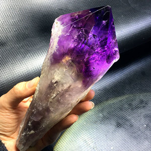 现货天然紫水晶权杖骨干原石原矿毛料居家办公室桌面摆件一物一图