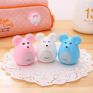 得力卷笔刀可爱学生削笔器卡通动物迷你创意造型简约小学生旋笔刀