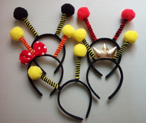 演出派对动物发箍蜜蜂头饰蜜蜂发箍黄色蜜蜂发卡黄色蚂蚁发卡