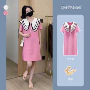 【junjun君君】设计感甜美少女连衣裙气质温柔中长裙夏季新款女装