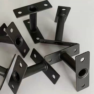 灯箱支架脚固定挂墙式广告牌悬挂侧招牌双面电子灯箱框架五金配件