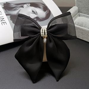 饰品韩国发饰淑女马尾蝴蝶结发夹大人简约发卡子头饰杨璐璐的衣柜3