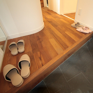 柚木飘窗台收边板楼梯收口压条地台榻榻米包边封边地板l角窗台板