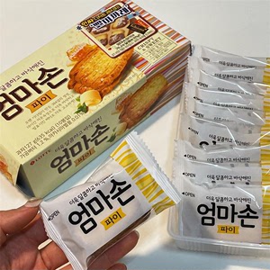 韩国进口零食 乐天lotte经典蜂蜜黄油妈妈手派千层奶香酥饼干127G