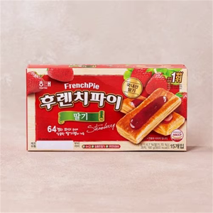 韩国进口零食 海太草莓苹果巧克力青葡萄果酱夹心法式千层酥饼干
