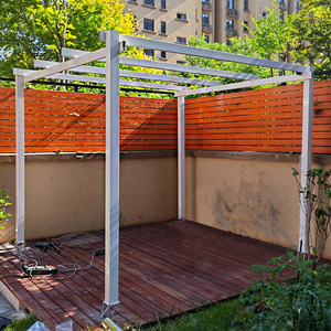 户外铝合金葡萄架遮阳遮雨棚凉亭庭院院子爬藤架农村室外楼顶花园