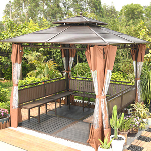 户外凉亭庭院室外凉棚帐篷别墅休闲雨棚楼顶院子露台铁艺简易亭子