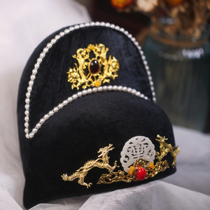 汉服唐朝帽子头饰手工唐制宋制明制官帽首服新郎官状元帽古装新款