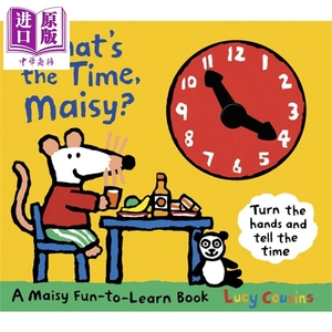 预售 小鼠波波学时间 What's the Time, Maisy 低幼童书 儿童生活常识 英文原版【中商原版】