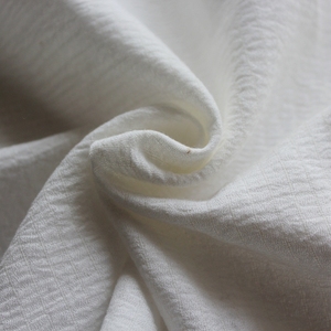 库存尾单布头双层棉纱本白色泡泡棉纯色衬衫家居服面料140*110cm