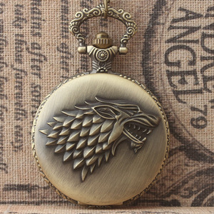 怀表冰与火之歌权力的游戏史塔克house stark家族徽章冰原狼标志