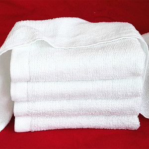 10条加长纯白棉线毛巾跳舞蹈洗浴宾馆足疗厚款工厂厨房一次性抹布