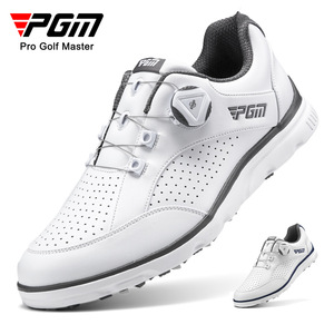 PGM高尔夫球鞋男士防水防侧滑运动鞋旋钮鞋带软底固定钉golf鞋子