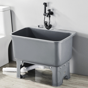 可移动拖把池阳台高脚洗拖布池地盆卫生间家用墩布拖布池地拖水槽