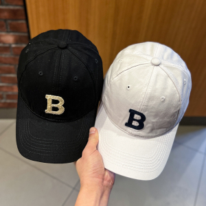 新款字母b棒球帽女ins韩版春夏水洗遮阳帽网红穿搭时尚鸭舌帽子男