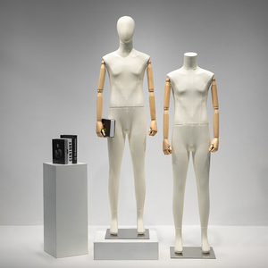 服装店男模特道具展示架半身橱窗人台假人偶全身包布男女人体模型