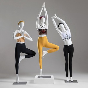 服装店模特道具女瑜伽全身运动假人台运动女装服饰模特道具展示架