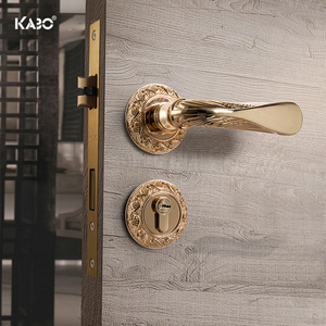 德国KABO门锁室内卧室家用卫生间欧式分体门锁把手静音实木门锁具