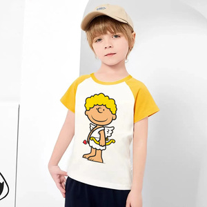 爱神丘比特短袖t恤夏季童装创意时髦夏装小天使夏款衣服全棉服装