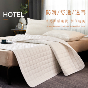酒店床上用品床褥子宾馆保护垫席梦思隔脏薄防滑垫子加厚床护垫被