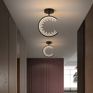 过道灯现代简约走廊玄关灯创意个性网红轻奢水晶小吊灯阳台吸顶灯