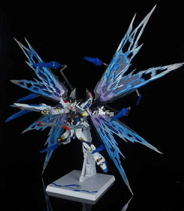 现货包邮 mc mb 突击强袭自由高达模型 金属合金成品 原色 带光翼