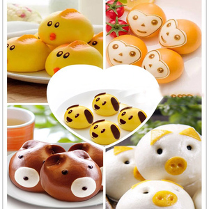特价卡通鸡仔小猪奶黄包豆沙馅熊金猴狗可爱儿童营养早餐面食点心
