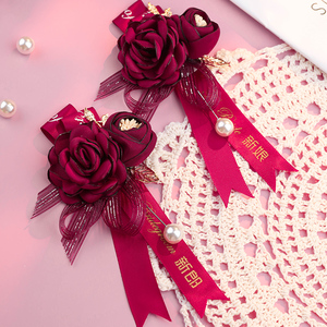 ins伴郎伴娘胸花