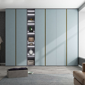 肤感衣柜定制现代简约整体经济型一门到顶衣柜大卧室全屋定制重庆