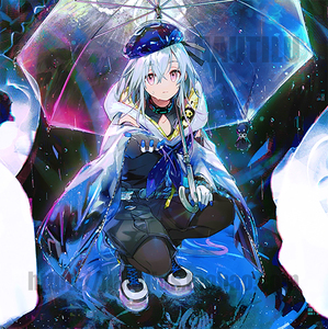 明日方舟水月假发明日方舟水月cos水月假发110cm水月cos水母渐变