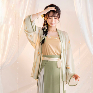 宋制原创对襟衫吊带两片旋裙三件套古装春夏秋改良仙气汉服女成人