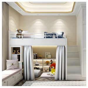 皮阿诺全屋定制儿童房上下床榻榻米双层床 整体衣柜床青少年房间