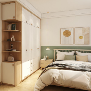 皮阿诺全屋定制衣柜家用卧室实木家具走入式简约现代轻奢衣帽间