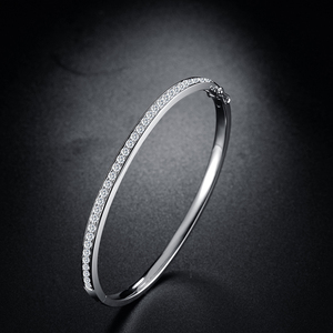 钻石手镯真钻女18k金玫瑰金黄金au750真钻轻奢珠宝贵妃手镯正品