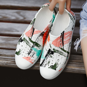 wnc native洞洞鞋男女新款涂鸦夏季防滑软底包头透气防水雨季凉鞋