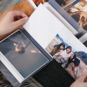 高透明薄膜文艺生写真相册可放100张照片册子6寸小卡卡片收纳册