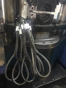 贵州巨龙钢丝绳压环索扣纯人工编织钢丝绳起重吊索具加工14x1.5米