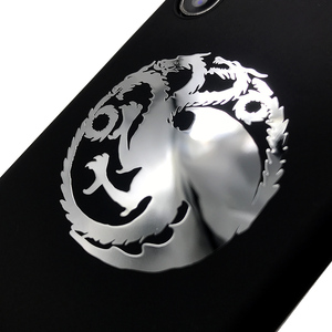 冰与火之歌权利的游戏手机金属贴纸 塔格利安家族 龙族族徽金属贴