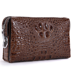 新款鳄鱼皮手包男包男式密码锁大容量手抓男包手拿包钱包