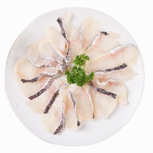新鲜冷冻免浆黑鱼片 火锅黑鱼片酸菜黑鱼片 水煮鱼片20盒*250克