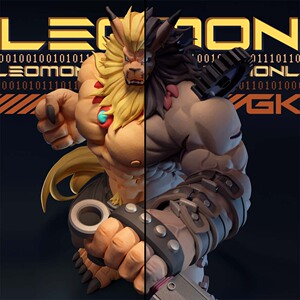 【预售中】狮子兽 数码宝贝 gk 福瑞手办卡通盲盒furry 兽人