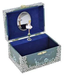 法国trousselier夜光芭蕾舞首饰盒音乐八音盒欧式摆件儿童节礼物