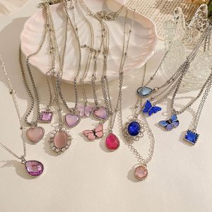 Drop necklace women pendant 项链创意高级感小众水滴形项链吊坠