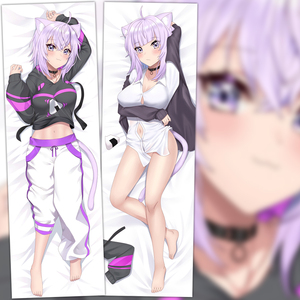 猫又小粥等身抱枕套全身半身枕靠枕定制vtuber阿汤哥hololive周边