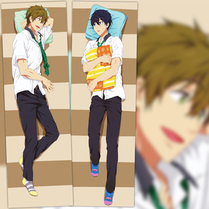 free男子游泳部动漫等身抱枕七濑遥松冈凛橘真琴周边二次元长全身