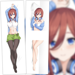 五等分的花嫁中野二乃三玖沐衣宅男等身抱枕二次元动漫周边定制
