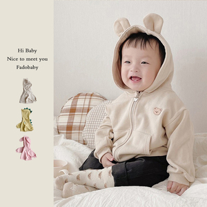 ins2024春季新款韩版婴幼儿童连帽小外套宝宝可爱小动物造型夹克