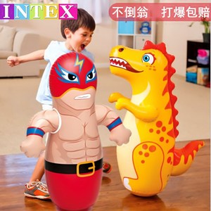 INTEX不倒翁儿童充气玩具宝宝益智立式加厚家用幼儿锻炼拳击沙袋