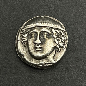 复刻希腊罗马古币双子座守护神赫尔墨斯处女座墨丘利纯银饰品镶嵌